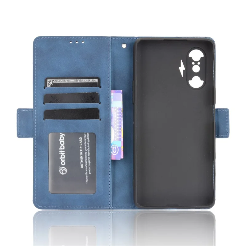 Custodia Portafoglio Design Stand con Più Slot per Carte di Credito per Xiaomi Poco F3 GT / Redmi K40 Gaming - Blu
