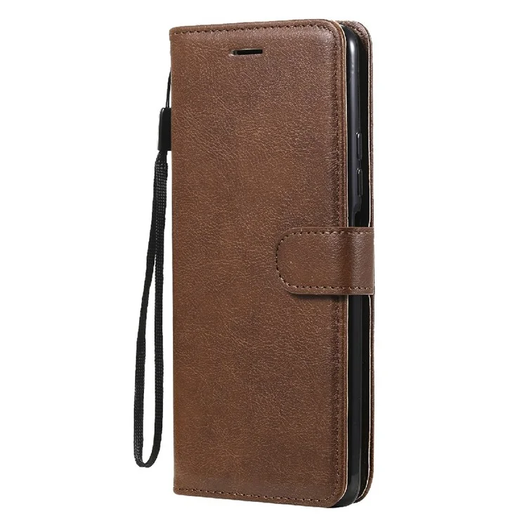 KT Leather Series-2 Carteira de Couro de Couro Capa Com Cinta Para Xiaomi Redmi K40 Pro / Redmi K40 / Poco F3 / Mi 11i - Castanho