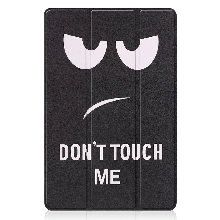 Capa de Couro PU com Impressão de Padrão para Xiaomi Pad 5/Pad 5 Pro, Capa Inteligente com Suporte Tri-Fold e Função de Sono/Despertar Automática - Don't Touch Me