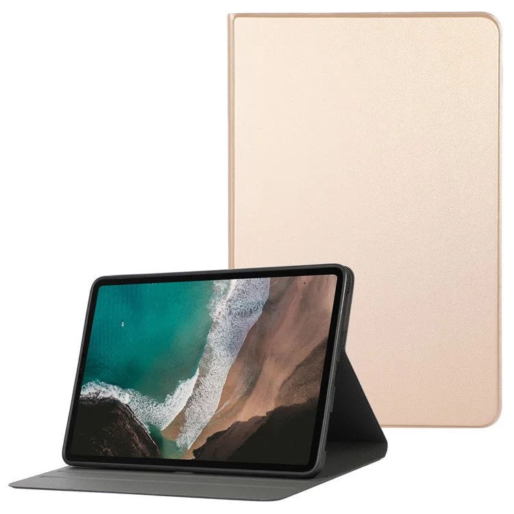 For Xiaomi Pad 5 / Pad 5 Pro Anti-Scratch PU Leather Protective Stand Folio Case Cover - Gold