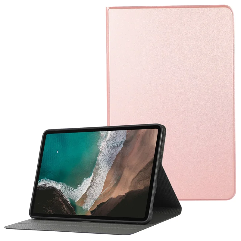For Xiaomi Pad 5 / Pad 5 Pro Anti-Scratch PU Leather Protective Stand Folio Case Cover - Rose Gold