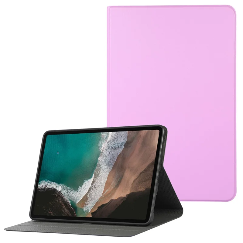 For Xiaomi Pad 5 / Pad 5 Pro Anti-Scratch PU Leather Protective Stand Folio Case Cover - Purple