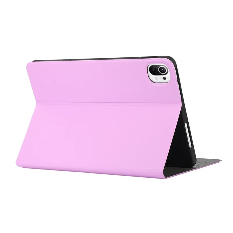 For Xiaomi Pad 5 / Pad 5 Pro Anti-Scratch PU Leather Protective Stand Folio Case Cover - Purple