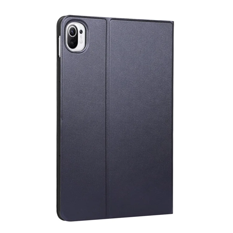 For Xiaomi Pad 5 / Pad 5 Pro Anti-Scratch PU Leather Protective Stand Folio Case Cover - Dark Blue