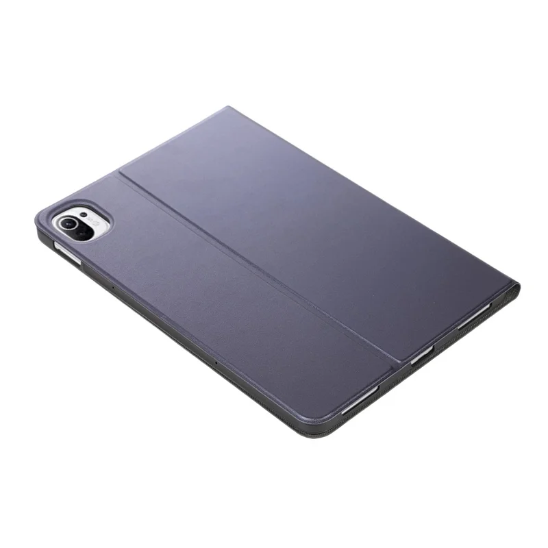 For Xiaomi Pad 5 / Pad 5 Pro Anti-Scratch PU Leather Protective Stand Folio Case Cover - Dark Blue