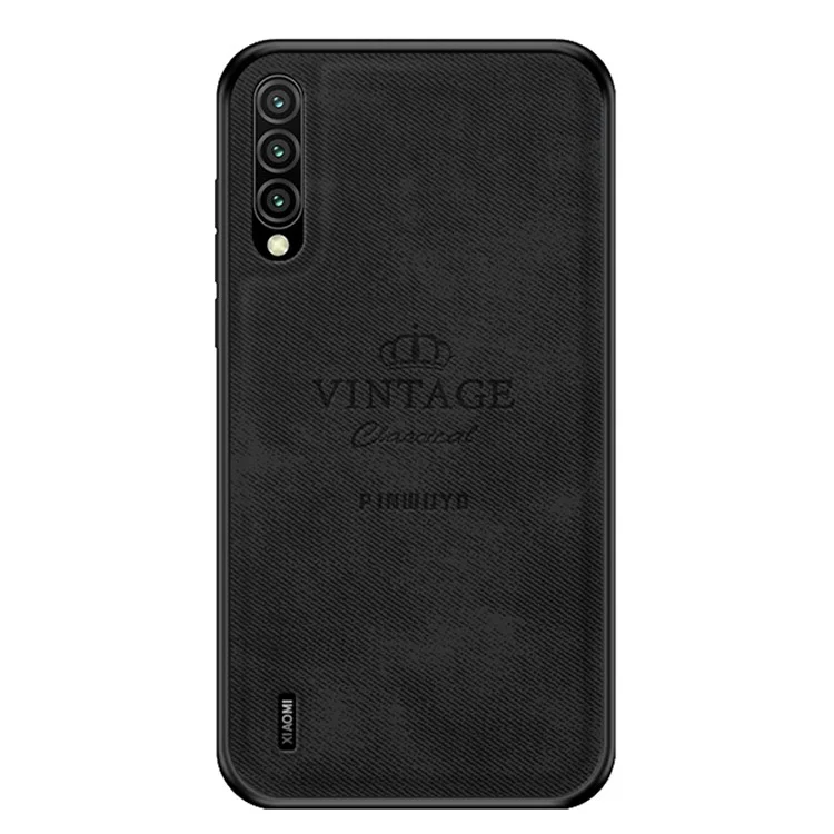 PINWUYO Ehrenwerte Serie Anti-Drop Leichtgewicht Slim Leder beschichtete PC + TPU Kombi-Case für Xiaomi Mi CC9/CC9 Meitu Edition/9 Lite - Schwarz