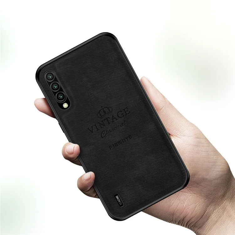 PINWUYO Ehrenwerte Serie Anti-Drop Leichtgewicht Slim Leder beschichtete PC + TPU Kombi-Case für Xiaomi Mi CC9/CC9 Meitu Edition/9 Lite - Schwarz