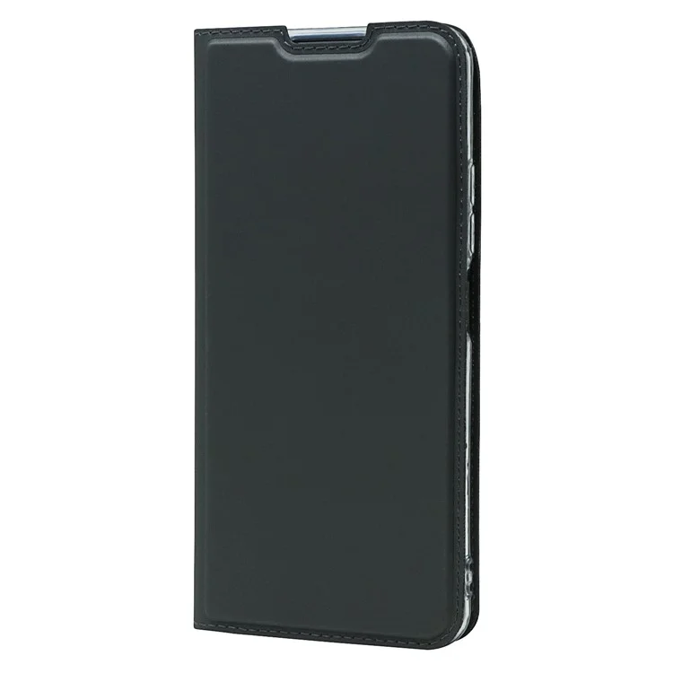 Étui de Téléphone de Conception Magnétique en Cuir PU Avec Support de Carte Pour Xiaomi Mi 11 Lite 4g / 5G / 11 Lite 5G NE - le Noir