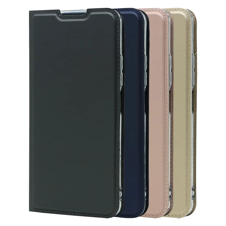 Étui de Téléphone de Conception Magnétique en Cuir PU Avec Support de Carte Pour Xiaomi Mi 11 Lite 4g / 5G / 11 Lite 5G NE - le Noir