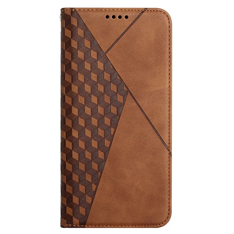 Couvercle de Portefeuille en Cuir de Schéma Géométrique Pour Xiaomi Mi 11 Lite 4g / 5G / 11 Lite 5G NE - Brun