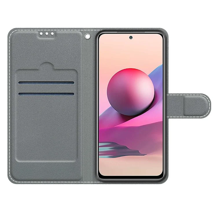 Чехол для телефона с дизайном под печать, кожаная обложка со стендом для Xiaomi Redmi Note 10 4G / Redmi Note 10S / Poco M5s 4G / Poco M5s 4G - Панда