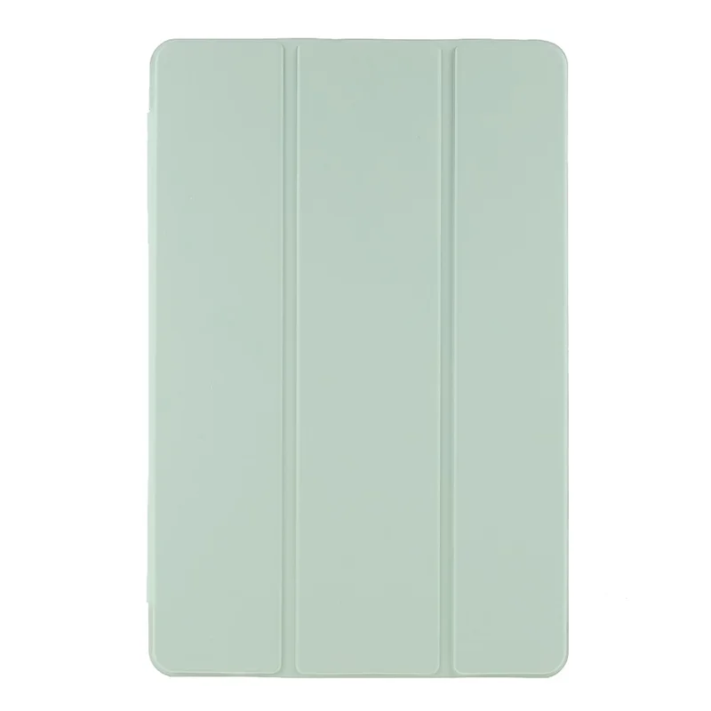 For Xiaomi Pad 5/ Pad 5 Pro Lightweight Slim PU Tablet Case Matte TPU Trifold Stand Cover with Auto Wake/Sleep - Light Green
