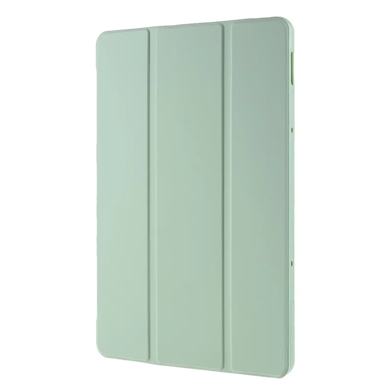 For Xiaomi Pad 5/ Pad 5 Pro Lightweight Slim PU Tablet Case Matte TPU Trifold Stand Cover with Auto Wake/Sleep - Light Green