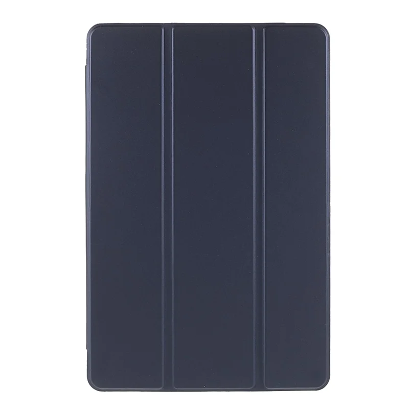For Xiaomi Pad 5/ Pad 5 Pro Lightweight Slim PU Tablet Case Matte TPU Trifold Stand Cover with Auto Wake/Sleep - Dark Blue