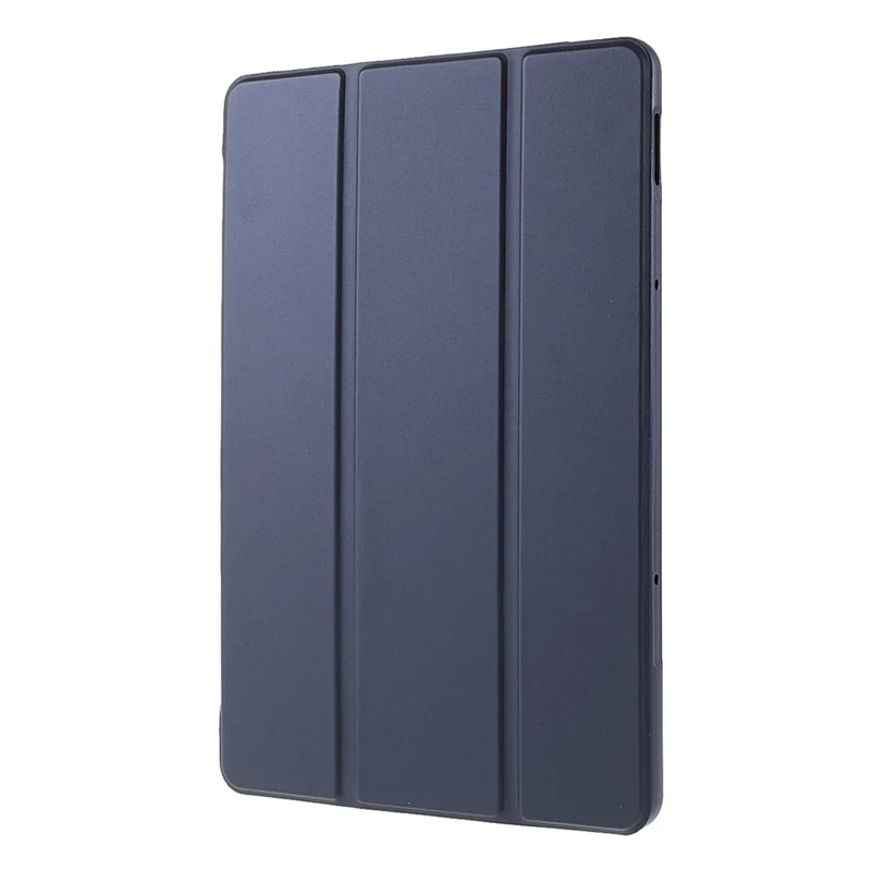 For Xiaomi Pad 5/ Pad 5 Pro Lightweight Slim PU Tablet Case Matte TPU Trifold Stand Cover with Auto Wake/Sleep - Dark Blue