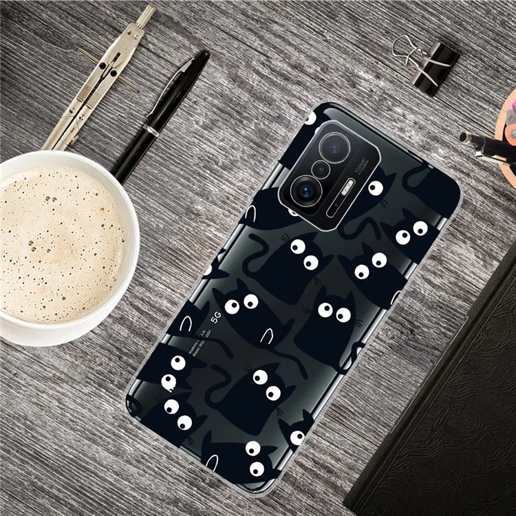 IMD Pattern Printing Slim Soft TPU Shockproof Protective Case for Xiaomi 11T / 11T Pro - Little Cats