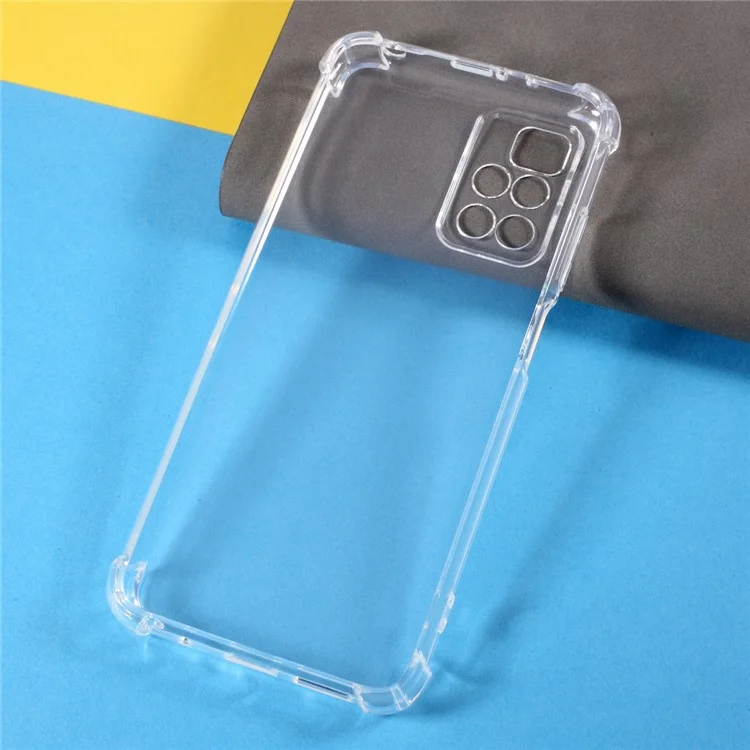 For Xiaomi Redmi 10 4G (2021) / Redmi 10 Prime / Redmi 10 2022 4G / Redmi Note 11 4G (MediaTek) (China) Transparent Reinforced Corners 1.5mm Thickness TPU Phone Case Cover