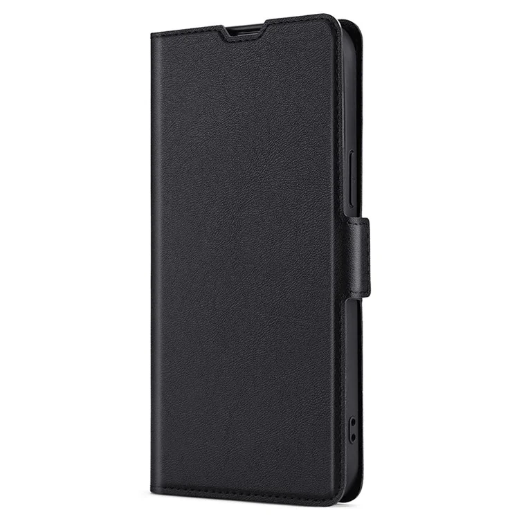 Stand Card Holder Design Ultra-thin Magnetic Clasp Leather Phone Cover Protector for Xiaomi Mi 11 Lite 4G/5G/11 Lite 5G NE - Black