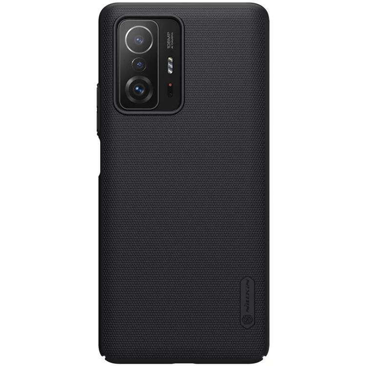 NILLKIN Frosted Shield Anti-fingerprints Hard PC Phone Cover Matte Phone Case für Xiaomi 11T / 11T Pro - Schwarz