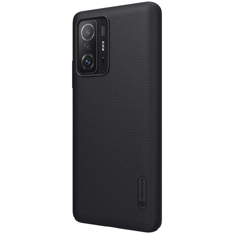 NILLKIN Frosted Shield Anti-fingerprints Hard PC Phone Cover Matte Phone Case für Xiaomi 11T / 11T Pro - Schwarz