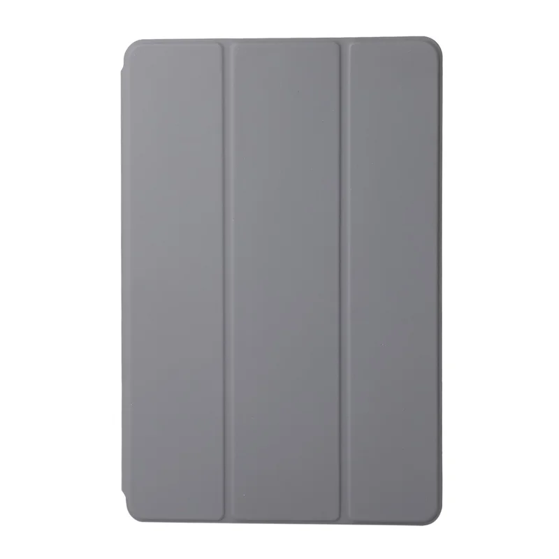 Hard PC + PU Leather Auto-Absorbed Trifold Stand Light Slim Tablet Cover Shell for Xiaomi Pad 5/5 Pro - Grey