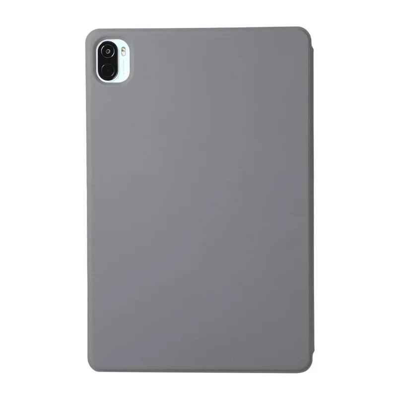 Hard PC + PU Leather Auto-Absorbed Trifold Stand Light Slim Tablet Cover Shell for Xiaomi Pad 5/5 Pro - Grey