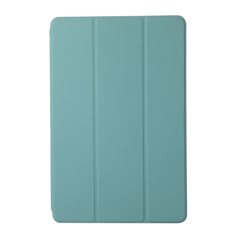 Hard PC + PU Leather Auto-Absorbed Trifold Stand Light Slim Tablet Cover Shell for Xiaomi Pad 5/5 Pro - Green