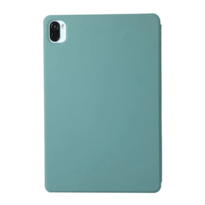 Hard PC + PU Leather Auto-Absorbed Trifold Stand Light Slim Tablet Cover Shell for Xiaomi Pad 5/5 Pro - Green