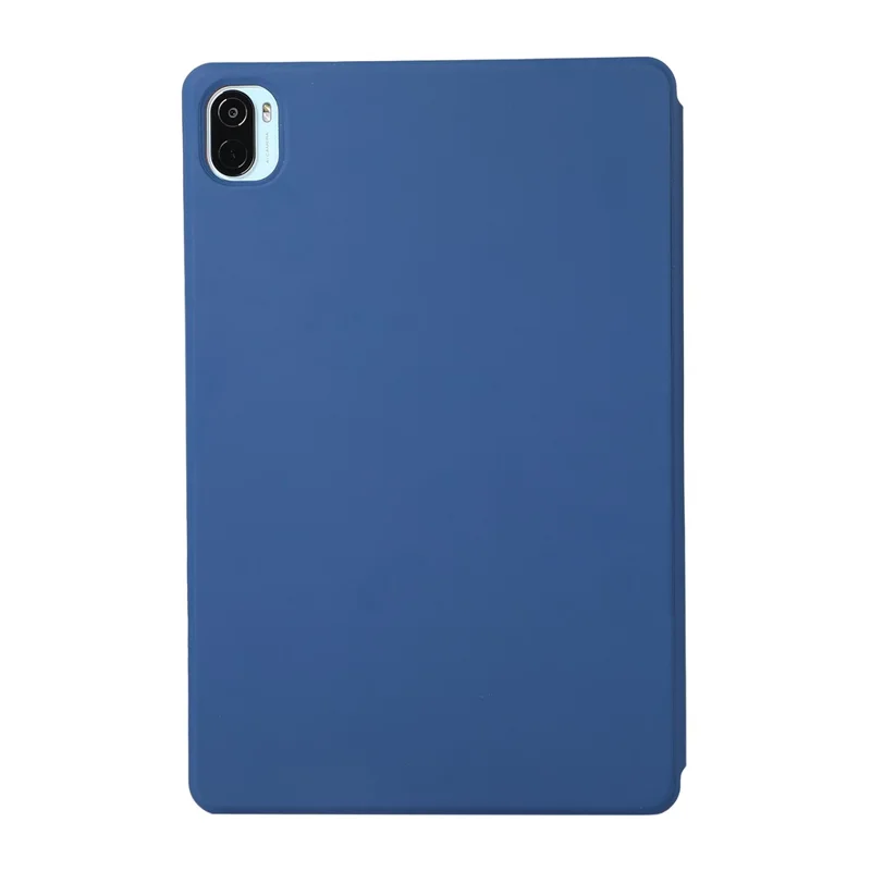 Hartes PC + PU Leder Automatisch Absorbiertes Trifold Ständer Leichte Slim Tablet Deckschale Für Xiaomi Pad 5/5 Pro - Blau