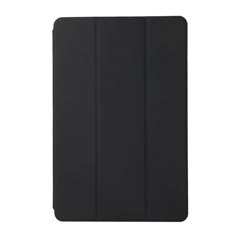 Hard PC + PU Leather Auto-Absorbed Trifold Stand Light Slim Tablet Cover Shell for Xiaomi Pad 5/5 Pro - Black
