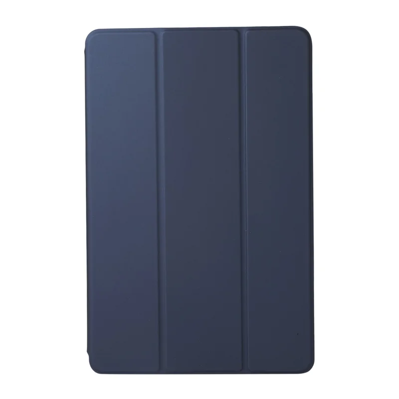 Hard PC + PU Leather Auto-Absorbed Trifold Stand Light Slim Tablet Cover Shell for Xiaomi Pad 5/5 Pro - Dark Blue