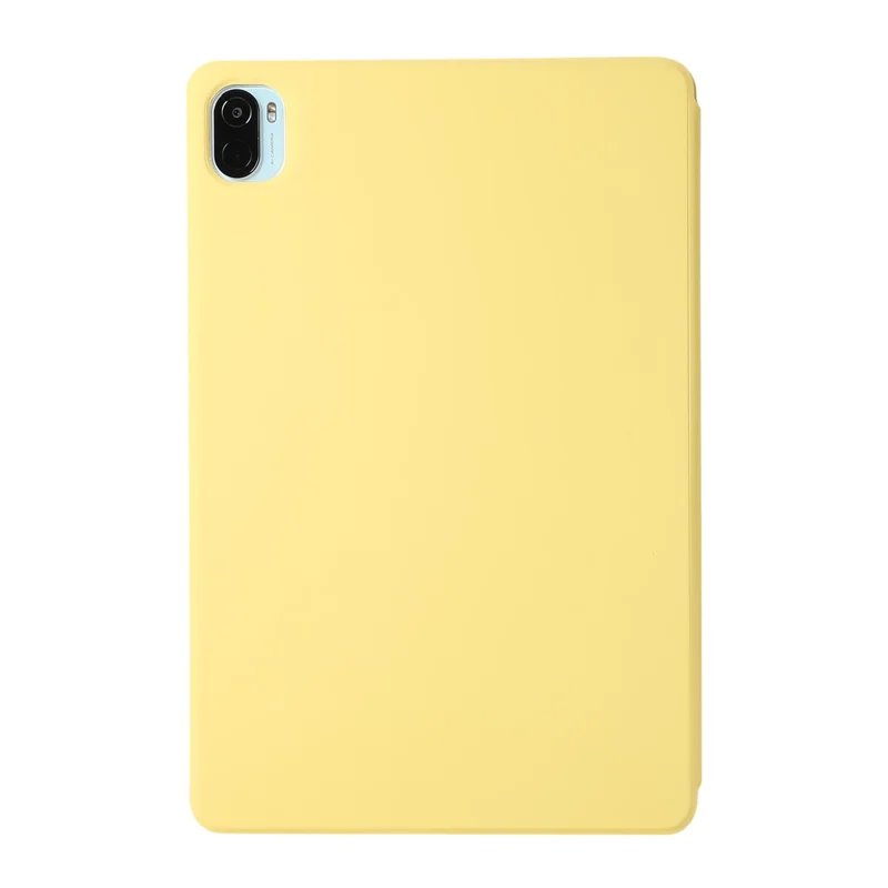 Hard PC + PU en Cuir PU Auto-Absorbed Stand Stand Light Light Tablet Cover Shell Pour Xiaomi Pad 5/5 Pro - Jaune