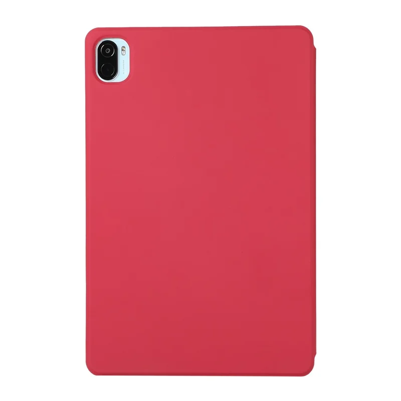 Hard PC + PU Leather Auto-Absorbed Trifold Stand Light Slim Tablet Cover Shell for Xiaomi Pad 5/5 Pro - Wine Red