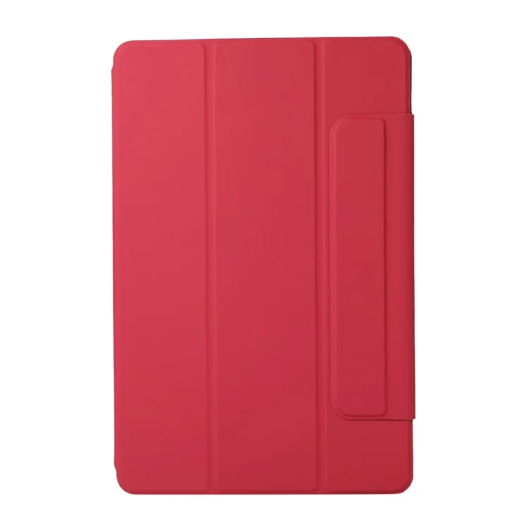 Magnetic Absorption Full Protection PU Leather Stand Tablet Case Cover for Xiaomi Pad 5/Pad 5 Pro - Wine Red