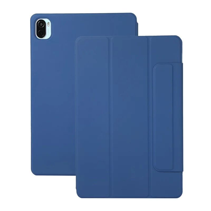 Magnetic Absorption Full Protection PU Leather Stand Tablet Case Cover for Xiaomi Pad 5/Pad 5 Pro - Blue