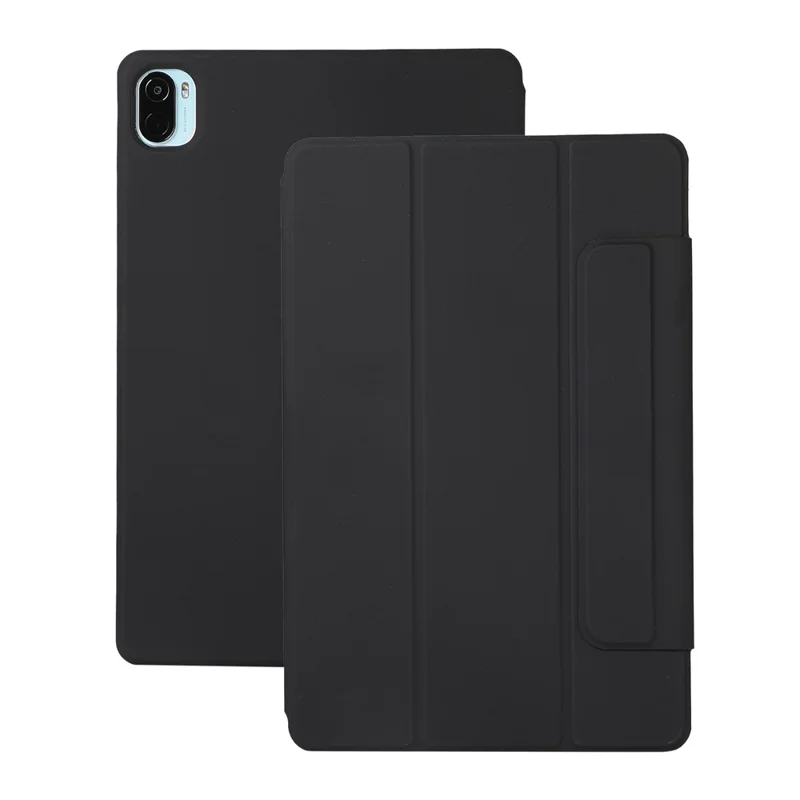 Magnetic Absorption Full Protection PU Leather Stand Tablet Case Cover for Xiaomi Pad 5/Pad 5 Pro - Black
