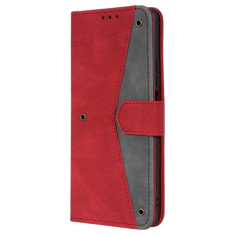 Playing Cosechando la Piel de Cuero de la Piel y Tpu Stand Billet de Billetera Cubierta Protectora Para Xiaomi 11t/11t Pro - Rojo