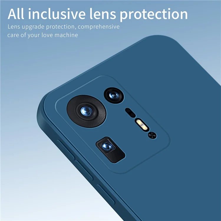 PINWUYO Soft Silicone Lightweight Fiber Flocking Lining Precise Cutouts Shockproof Protective Phone Case for Xiaomi Mix 4 - Preto