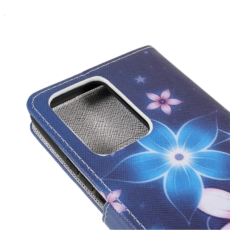 Cross Texture 3D Pattern Printing PU Leather Stand Flip Magnetic Folio Wallet Case with Strap for Xiaomi 11T / 11T Pro - Sparkle Flowers