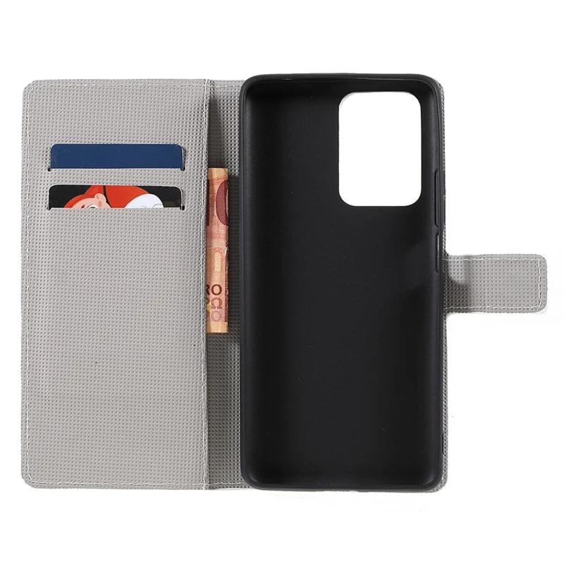 Pattern Printing Premium PU Leather Wallet Folio Flip Stand Protective Case for Xiaomi 11T / 11T Pro - Green Owl