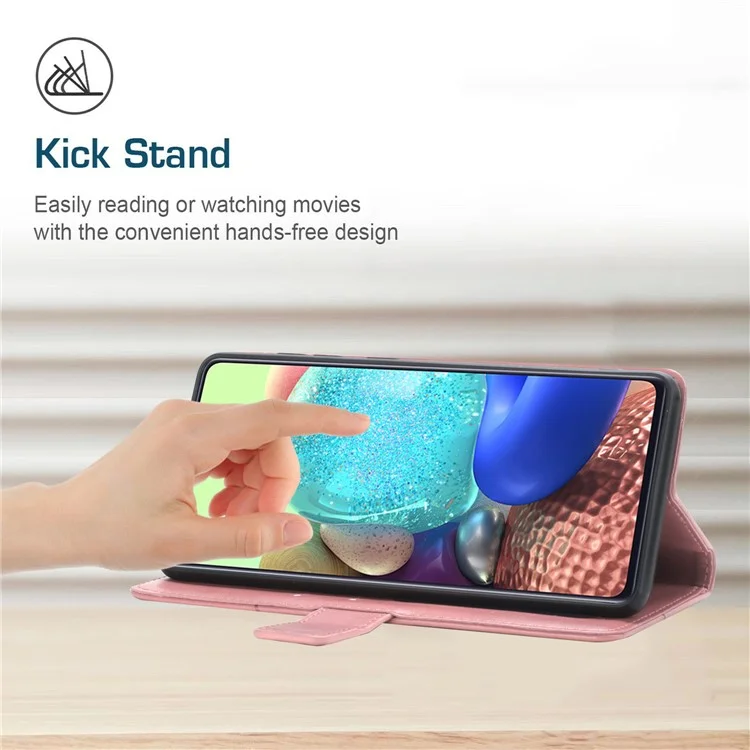 Linea a y Imprinting Imprinting Shock Abbattinato PU Phellet Portafoglio Porta Guscio Coperchio Per Xiaomi Mix 4 - Rosa