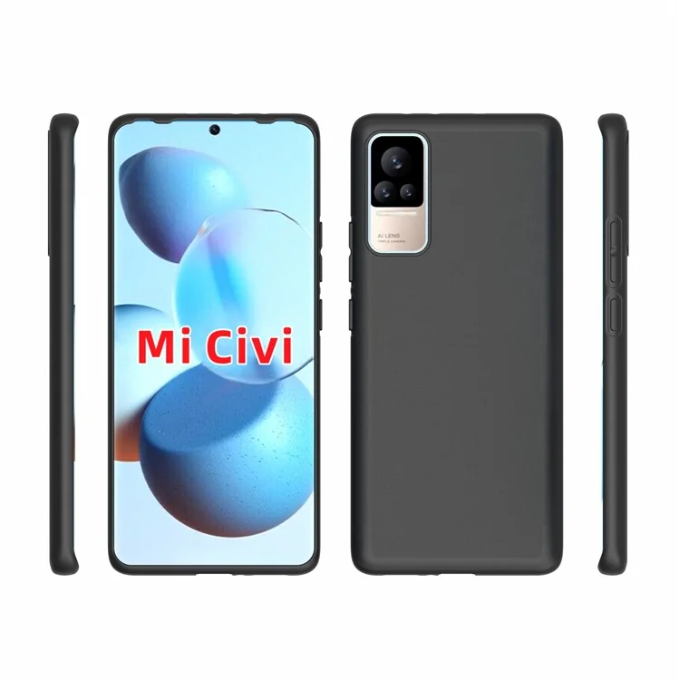 10pcs / Pack Profil De Finition Mat Double Face TPU Flexible TPU Housse De Protection Pour Xiaomi Civi