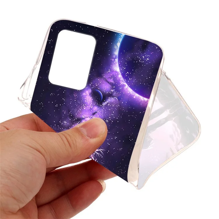 Shockproof Pattern Printing Soft Flexible TPU Back Phone Protective Cover for Xiaomi 11T / 11T Pro - Interstellar