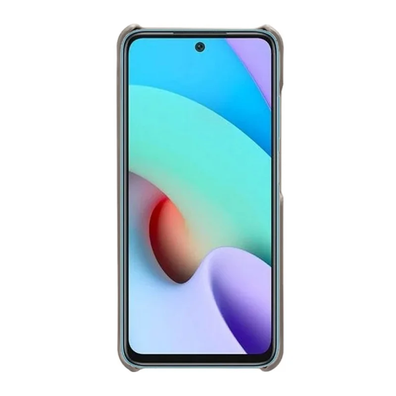 KSQ Leichtes, robustes PU-Leder beschichtetes PC-Handyhülle Telefonhülle für Xiaomi Redmi Note 11 4G (MediaTek)/10 4G (2021)/10 2022 4G - Grau