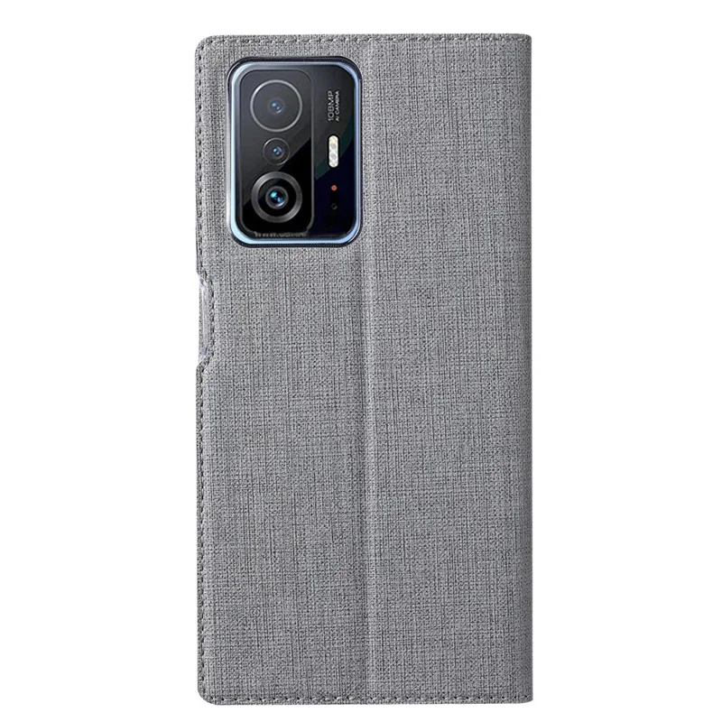 VILI DMX Serie Chiusa Auto Auto PU Coperchio Design Coperchio Design Coperchi / Xiaomi 11t Pro - Grigio