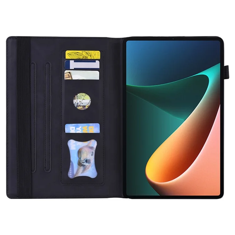 Front Pocket Design Style Business PU Couro PU Caixa de Tablets Anti-scratch Stand Para Xiaomi Pad 5/5 Pro - Preto