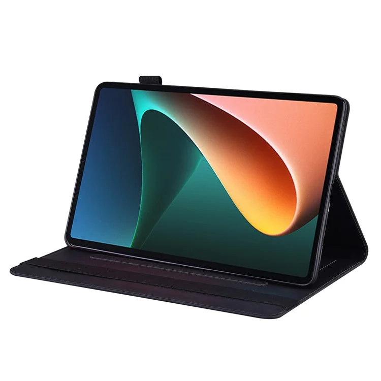 Front Pocket Design Style Business PU Couro PU Caixa de Tablets Anti-scratch Stand Para Xiaomi Pad 5/5 Pro - Preto