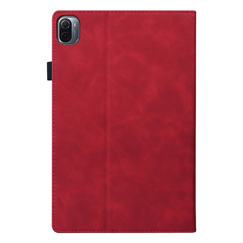 Front Pocket Design Business Style PU Leather Well-protected Anti-scratch Wallet Stand Tablet Case for Xiaomi Pad 5/5 Pro - Red