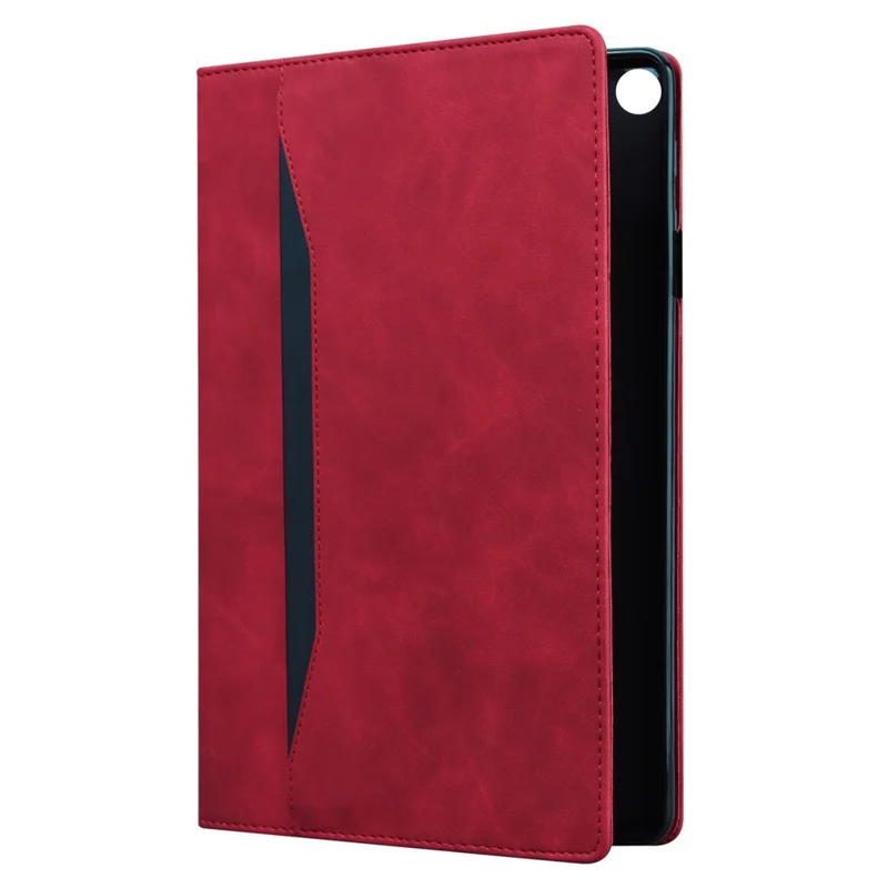 Front Pocket Design Business Style PU Leather Well-protected Anti-scratch Wallet Stand Tablet Case for Xiaomi Pad 5/5 Pro - Red