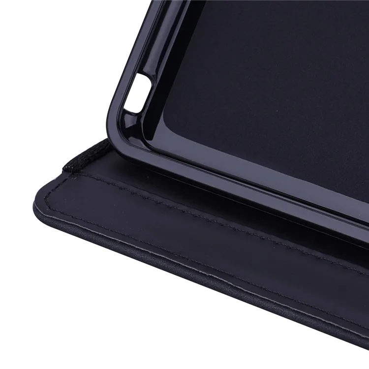 Diseño de Soporte de Impresión de Patrones de Flores Cubierta de Tableta de Cuero Anti-caza Con Ranuras Para Tarjetas Para Xiaomi Almohadilla 5/5 Pro - Negro